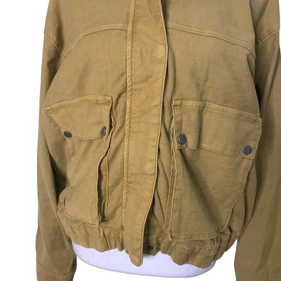 Pilcro Women’s Large Utility Jacket with Stand-Up Collar Casual Chore Coat - Picture 3 of 12